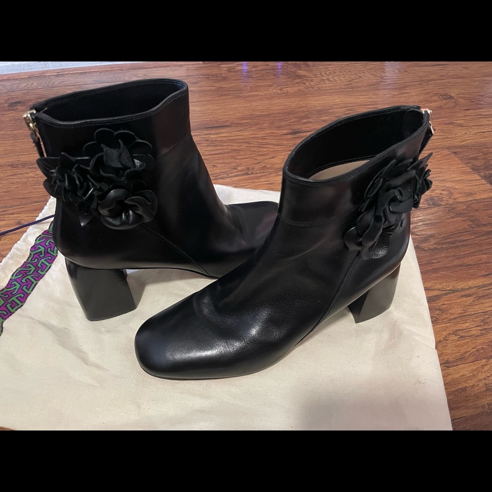 Tory Burch Blossom Ankle Booties